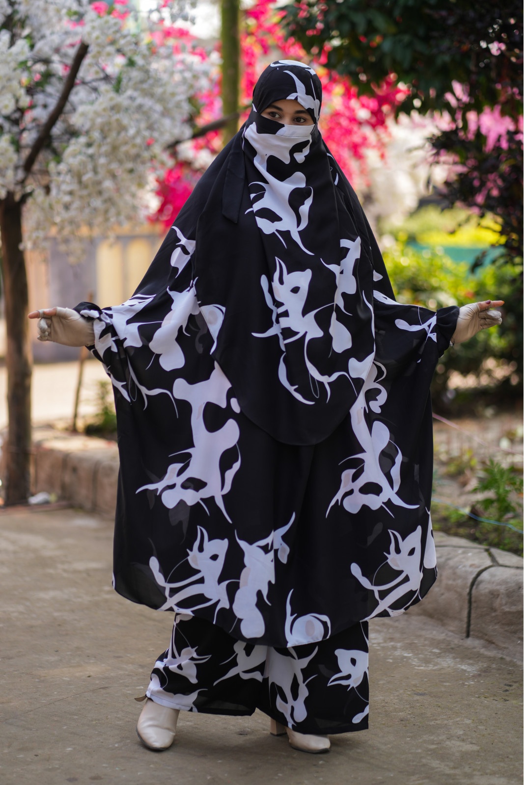 Luxury Mishori Silk Khimar Set | Code 305