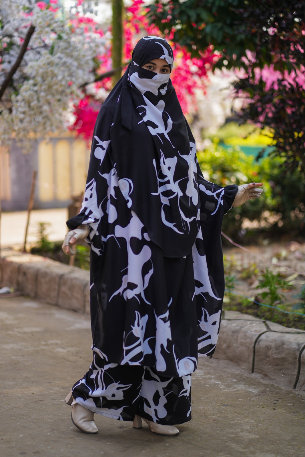 Luxury Mishori Silk Khimar Set | Code 305 - Image 2