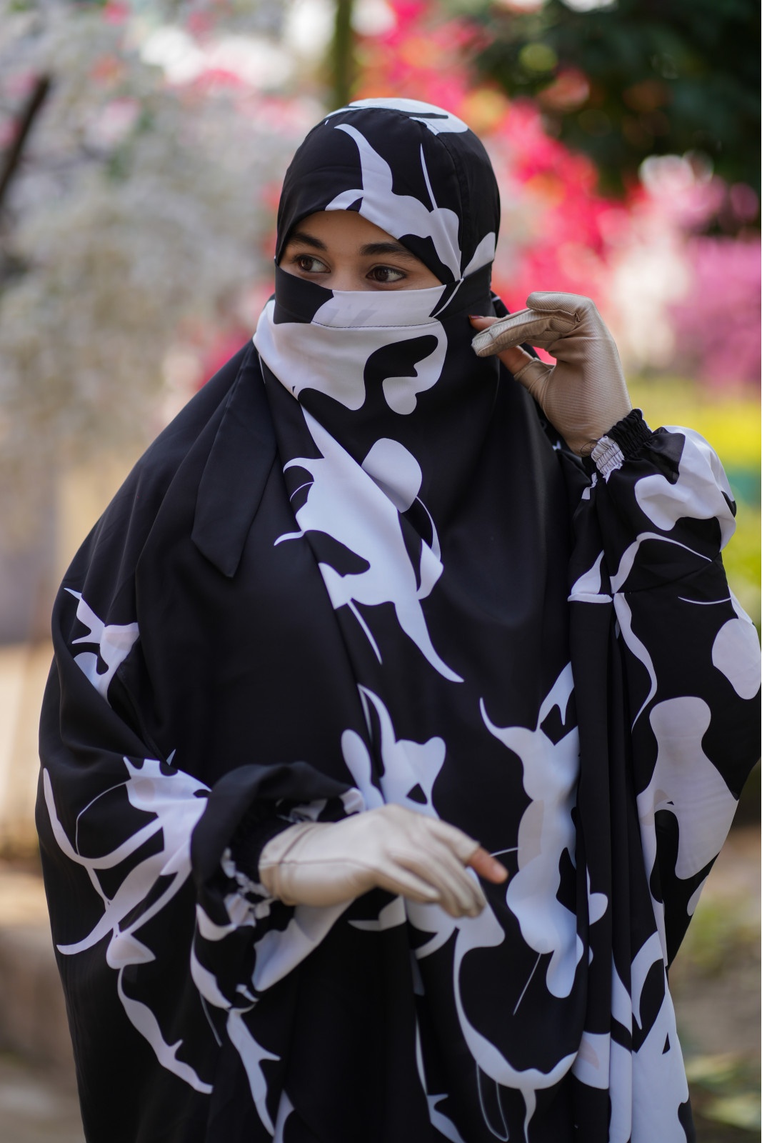 Luxury Mishori Silk Khimar Set | Code 305 - Image 3
