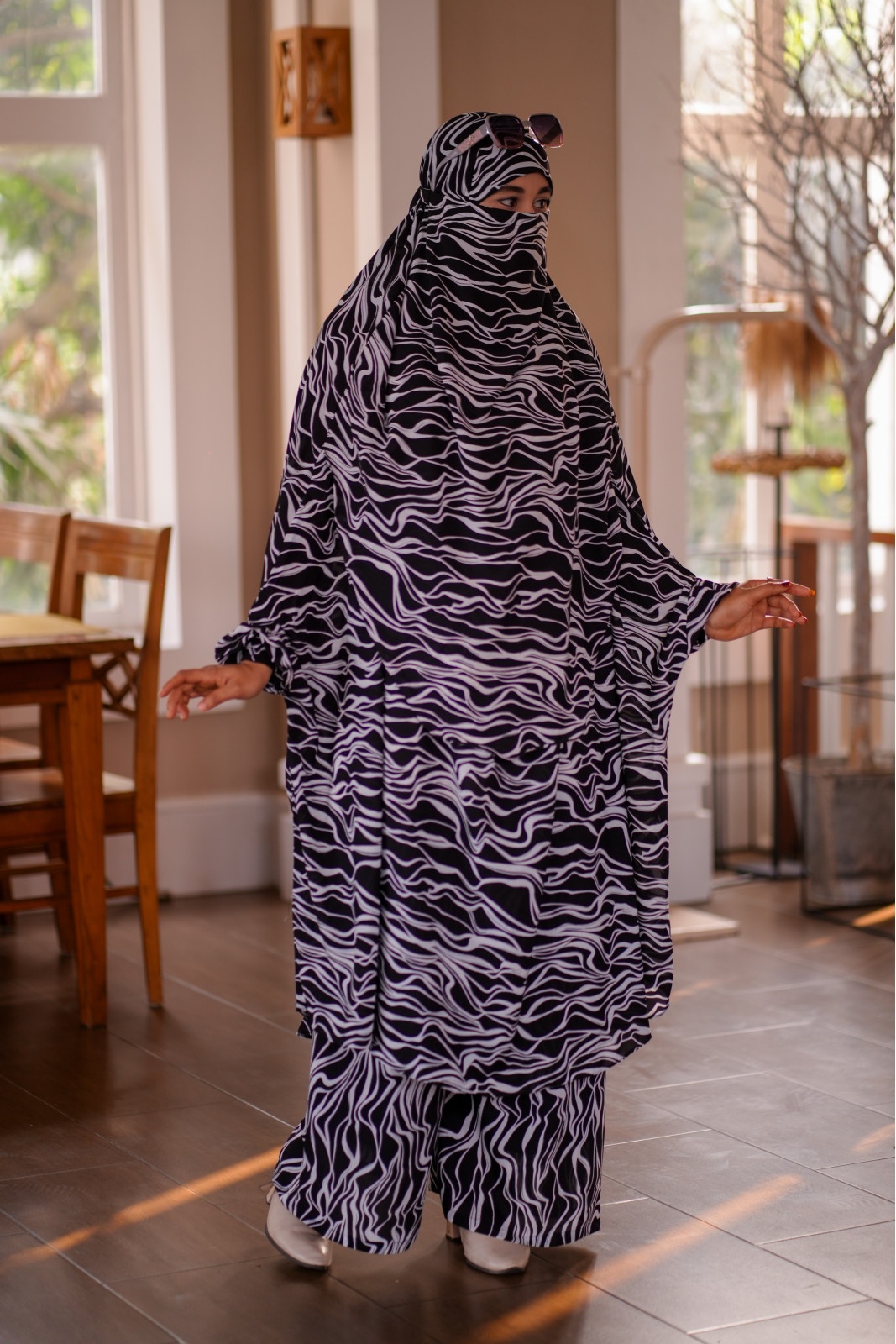 Luxury Mishori Silk Khimar Set | Code 311 - Image 3